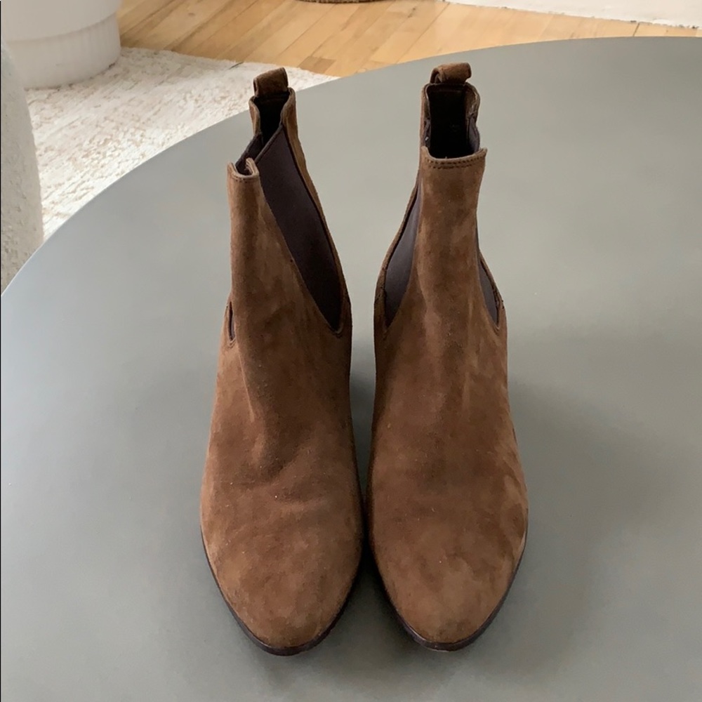 Sam Edelman brown suede booties